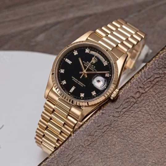 Rolex Oyster Perpetual Day-Date 36mm 18238 Black Dial