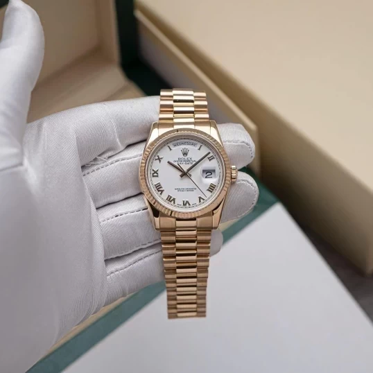 Rolex Oyster Perpetual Day-Date 36mm 118238 White Dial