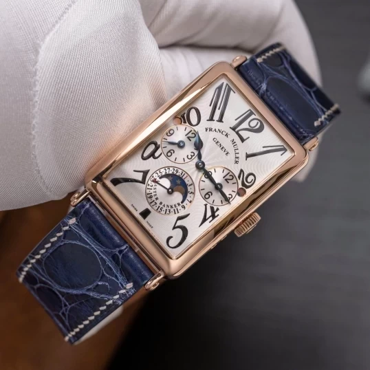 Franck Muller Large Master Banker Moonphase Day Night Three Times 18k Rose Gold 1250 MB L DT-2