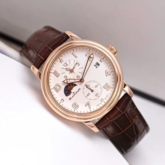 Blancpain Léman 2860-3642-53B – White Dial 18K Rose Gold