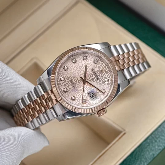 Rolex Oyster Perpetual Datejust 36mm 116231 Vi Tính Hồng
