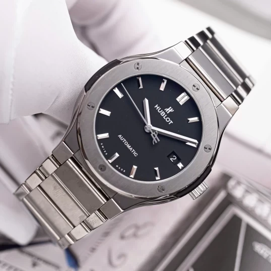 Hublot Classic Fusion Automatic 45mm 510.NX.1170.NX Titanium Bracelet – Black Dial