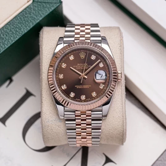 Rolex Oyster Perpetual Datejust 41mm Ref 126331-0004 Chocolate Dial