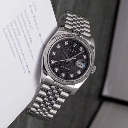 Rolex Oyster Perpetual Datejust 36mm 116234 Vi tính đen