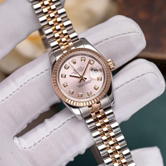 Rolex Oyster Perpetual Lady-Datejust 26mm 179171 Mặt số màu hoa hồng