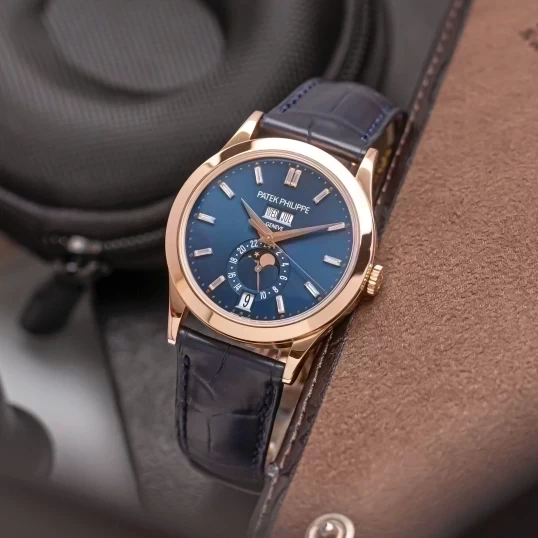 Patek Philippe Complications Annual Calendar Moonphase 5396R-015 – Rose Gold, Blue Dial