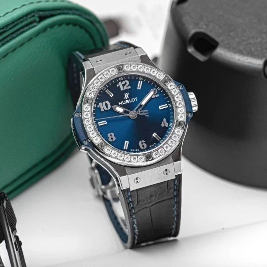 Hublot Big Bang Blue Dial Diamonds 38mm – Ref. 361.SX.7170.LR.1204