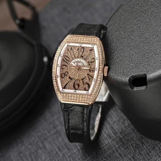 Franck Muller Vanguard V32 King Gold Full Diamonds