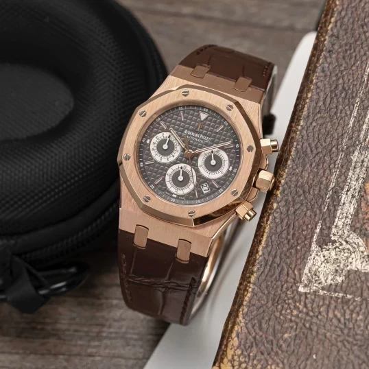 Audemars Piguet Royal Oak Chronograph 39mm Rose Gold Brown Dial Ref. 26022OR.OO.D098CR.02
