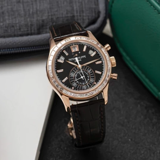 Patek Philippe Complications Annual Calendar Chronograph Custom Diamonds Up to 5961R