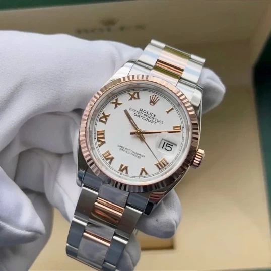 Rolex Oyster Perpetual Datejust 36mm Ref. 126231 – White Roman Dial