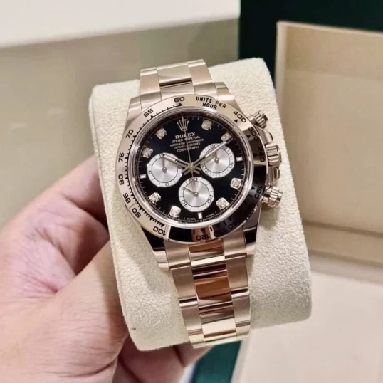 Rolex Oyster Perpetual Cosmograph Daytona Ref. 126505-0002 Everose Gold – Black Diamond Dial