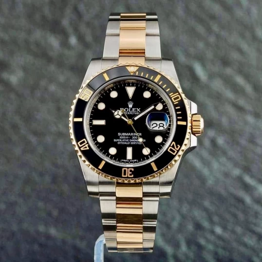 Rolex Submariner Date 40mm Rolesor Yellow Gold Black Dial – Ref. 116613LN