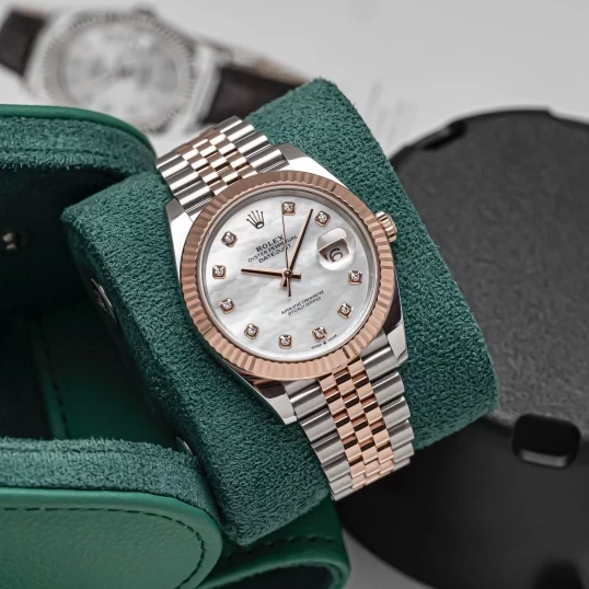 Rolex Oyster Perpetual Datejust 41mm Ref. 126331 MOP Diamond Dial