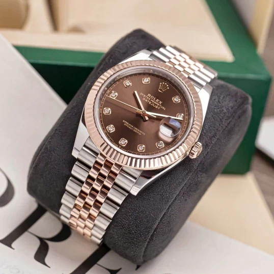 Rolex Oyster Perpetual Datejust 41mm – Ref. 126331 – Chocolate Diamond Dial