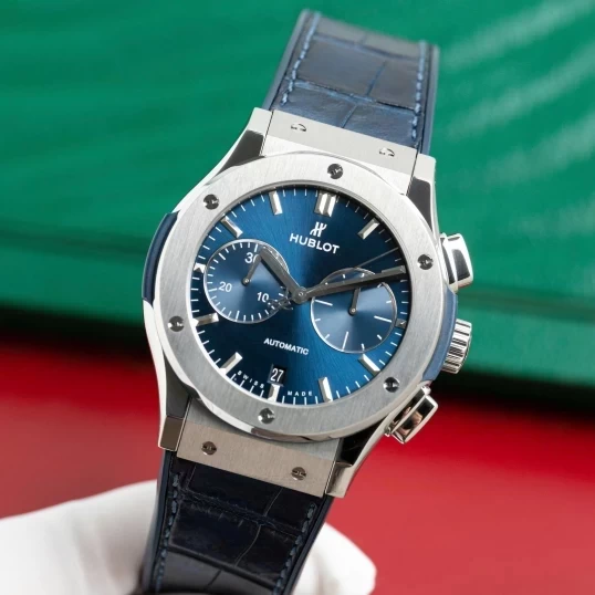 Hublot Classic Fusion Chronograph Blue 45mm Ref. 521.NX.7170.LR