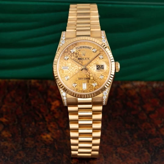 Rolex Day-Date 36mm Ref. 118338 – Champagne Dial Diamond