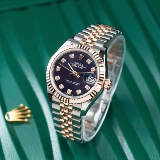 Rolex Oyster Perpetual Lady-Datejust Purple Dial Diamond 28mm - Ref. 279171